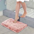 Miniatyrbild 5 av 5: Tjock Lång Hög Badmatta Halksäker Med Mjuk Mikrofiber Vattenabsorberande Badmatta För Badrum Dusch Badkar Sovrum (Rosa) 40 x 60cm