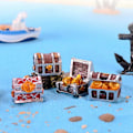 Miniatyrbillede 7 af 7: Skatkiste Dekoration Antik Akvarium Dekoration Realistisk Holdbar Kunsthåndværk Ornamenter