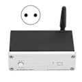 Miniatyrbillede 1 af 8: Bluetooth 5.1 Effektforstærker Lav Effekttabsløsning Kraftig Dekodningsformat Hjemme Lydforstærker 110‑240V Sølv EU Stik