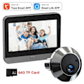 Miniatyrbillede 4 af 5: Mini Smart Life Tuya 3MP 140° Bred Synsvinkel Digital Dørkikkert