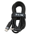 Miniatyrbillede 4 af 8: JORINDO USB C til DC-stik 100W Hurtigopladning Bærbar Praktisk Holdbar Blød Slidfast Laptop Strømledning til hjemmekontor0,5 M