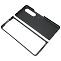 Miniatyrbillede 8 af 8: Business PU læder telefonetui til Galaxy Z Fold 3 ridsefast foldbar skærm telefoncover sort