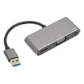 USB3.0–High Definition Multimedia Interface VGA -sovitin USB-jaetun näytön 1080P vapaa asema hopeanharmaa 3-in-1-keskitin