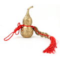 Miniatyrbillede 1 af 6: Ren messing Wu Lou Cucurbit-græskar Home Decoration Symbol for Held og Treasure