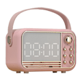 Pikkukuva 1 / 8: Retro kannettava Bluetooth-kaiutin Langaton Mini Bluetooth-kaiutin Klassinen Retro Musiikkisoitin Ääni Stereo Pinkki