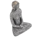 Miniatyrbilde 5 av 8: Yoga Pose Statue Syntetisk Harpiks Enkelt Rustikk Meditasjonsfigur for Hjemmedekorasjon Ornament Yoga Studios GaveGrå