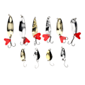 Miniatyrbild 2 av 8: 10st paljetter Fiskedrag Kit Hårt konstbete med krokfisketillbehörXLT-4