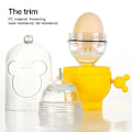Miniatyrbillede 4 af 8: Egg Scrambler Hand Egg Shaker Mixer Blommen Æggehvide Mix Manuelt værktøj Golden Egg Maker til børn
