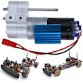 Pikkukuva 3 / 8: Nopeudenvaihtovaihdelaatikko Metallinen vaihteisto 370 Brush Motor RC-autotarvikkeella