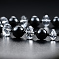 Miniatyrbillede 6 af 6: 1 stk Kvinder Mænd Magnetisk Terapi Hæmatit Rhinestone Beads Halskæde Smykker Gave