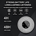 Miniatyrbillede 3 af 5: Bærbar Bruse Bluetooth Højttaler, IPX6 Vandtæt Trådløs Bruse Højttaler Vandtæt Bluetooth Bruse Højttaler TWS Stereo Bruse Radioer til Pool, Bad