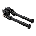 Miniatyrbild 5 av 5: Svart Jakt Bipod - Justerbar Lutning med 360 Graders Rotation (V8 Modell)-B15