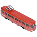 Miniatyrbilde 3 av 8: Barn Trolleybussleke i legering for barn - Simulert bussmodell med tilbaketrekksfunksjon - Dekorasjon - Bursdagsgave - Rød