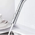 Miniatyrbillede 2 af 2: Bruseshower Køkken Armatur Reservedel Udskiftning Hane Træk Ud Spray Krom VVS