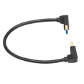Miniatyrbillede 3 af 8: Displayport 1.4 kabel 8K/60Hz 90 grader vinklet han til han 32.4Gbps højhastigheds sikker stabil retvinklet displayport