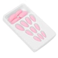 Pikkukuva 7 / 8: 24 kpl Nail Art Tips Set Matt Pure Color Tekokynnet Tekokynnet Täyskantiset cover F124