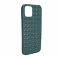 Miniatyrbild 8 av 8: Smartphone Bakre Skydd Bakre Dammsäker Fodral Skyddande Fodral för IPhone 12/12 Pro(Grön )