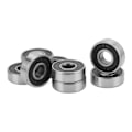 Miniatyrbillede 8 af 8: 8 stk. 608RS ABEC 9 kuglelejer i kulstofstål, forseglede skateboardlejer 8x22x7mm til rulleskøjter, dansebrætter, sort