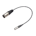 Pikkukuva 2 / 5: 3-nastainen uros - 3-nastainen uros XLR Mini -liitin audiokaapeli XLR uros - Mini XLR uros audiokaapelin liitin - B13