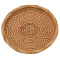 Miniatyrbillede 8 af 8: Flettet frugtfad i rattan - elegant, traditionelt og naturligt - serveringsfad til køkkenbord og bord L