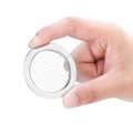 Miniatyrbilde 6 av 8: 2 STK resonator gitar lyd hull deksel setter inn skjerm metall for Dobro deler (sølv)