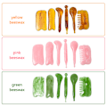 Pikkukuva 8 / 8: Gua Sha -raapimis- ja hierontatyökalusarja - hartsista valmistetut Gua Sha -kasvovälineet - Guasha-levy - terveydenhoito - kauneudenhoito - Guasha-kaavinlevy akupunktioon