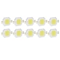 Miniatyrbilde 2 av 8: 10 STK COB lyskilde 10W /6500K integrert LED-brikke 12V/700mA for DIY-lampetilbehør Rent hvitt lys
