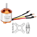 Miniatyrbillede 1 af 8: A2217 børsteløs motor til RC-fikseringsvinge Quadrocopter Drone dele tilbehørA2217 2300KV
