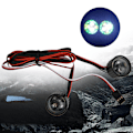 Pikkukuva 6 / 8: Ajovalot LED-valon osien lisävaruste sopii Wrangler 313 SCX10 90046 1/10 RC Car Vihreä Keltainen