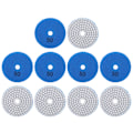 Miniatyrbillede 4 af 8: 10 stk 3 tommer slibeskiver puder pudsning polering diamant til marmor beton sten 50 mesh