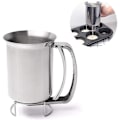 Miniatyrbillede 2 af 5: Pander Dispenser i Rustfrit Stål - Perfekt til Bagning af Pandekager, Cupcakes, Muffins, Crepes og Waffles