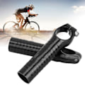Miniatyrbillede 5 af 8: 1 par 7075 aluminiumslegering cykelstyr Grip Bike Bar End Styrender til Road Mountain Bikes sort