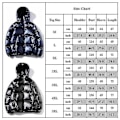 Miniatyrbillede 3 af 5: Løs Pasform Sort Vinter Hættejakke til Mænd, Tyk og Blank, 4XL