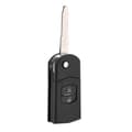 Vikbar 2-knapps fjärrnyckel Fodral Skal Passar MAZDA 2 3 5 6 RX8 MX5 2B
