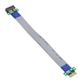 Pikkukuva 6 / 8: PCIE-jatkokaapeli 1X Riser-kortin jatke Kaksinkertainen nopeus Uros-Naaras-sovitin Nauha EP051