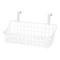 Kori koukulla, ripusta oven taakse tai kaiteeseen, valkoinen