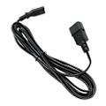 Miniatyrbillede 3 af 8: IEC320 C14 til IEC320 C7 strømledning 10A 250V 2500W IEC320 C14 han til IEC320 C7 hun strømledning kabel 100-250V 9,8 fod