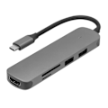 Miniatyrbilde 2 av 8: 5-i-1 Hub Type-C til High Definition Multimedia Interface USB Docking Station Converter Adapter