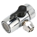 Miniatyrbilde 8 av 8: 3stk G3/8 Insink Kran Avledningsventil Treveis Universal Enkel installasjon Slange Avledningskran Adapter for akvarier