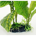 Miniatyrbilde 3 av 5: Akvatisk grønn plast lotusbladplante for fiskekar, 24 cm
