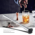 Miniatyrbillede 8 af 8: Langt håndtag i rustfrit stål Cocktail Muddler Mojito Frugtmixer DIY Drink Vin Barware Værktøj