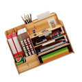 Miniatyrbillede 2 af 6: Desktop Organizer Multipurpose Modern Simple Style Wood Desktop Opbevaringshylde til hjemmeskolekontor Kirsebærtræ