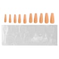 Miniatyrbillede 2 af 8: 10 stk. rene farve fuld dækning falske negle kvinder piger elegant fashionabel falsk neglespids manicure værktøj N5354-02