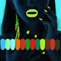 Pikkukuva 5 / 8: 12 väriä Luminous Nail Powder Fluorescence Pigment Colorful Glitter Set kynsipuuteri manikyyriin