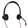 Miniatyrbillede 5 af 8: H390D‑RJ9‑MVA Telefon Headset Dual Ear RJ9 stik Kabelført sort støjreducerende kontor Business Headset til Call Center