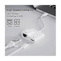 Pikkukuva 3 / 5: USB C - Ethernet -sovitin, USB Type C - RJ45 Gigabit Ethernet LAN -sovitin 60 W:n laturilla, yhteensopiva /P:n kanssa