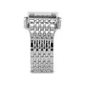 Miniatyrbilde 7 av 8: Alloy Watch LED Digital Display Quick Release Fasjonabel herreklokke for daglig virksomhet Sølvblått lys