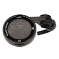 Miniatyrbillede 7 af 8: Cykelcomputer Speedometer Termometer Ur Stor Skærm Tydelig Håndskrift Vandtæt Cykelcomputer med Baggrundsbelysning Sort Baggrund Hvidt Tegn