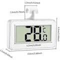 Miniatyrbillede 2 af 5: 3x Køleskabstermometer Digitalt Termometer Frysertermometer Køleskab Rum Vandtæt Frysertermometer Med LCD-display Med Krog Kompatibel T