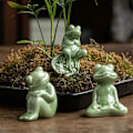 Miniatyrbilde 5 av 5: Froskepynt, skrivebordste-favoritt te-spiller dekorasjoner møbler, C